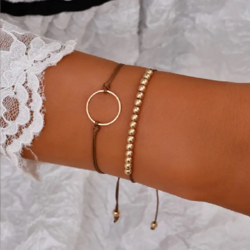 Two Piece Dainty Boho Bracelet Set NEW